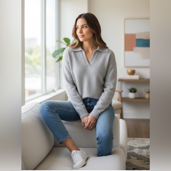 Philosophy Sweaters - Philosophy Cashmere Gray Sweater